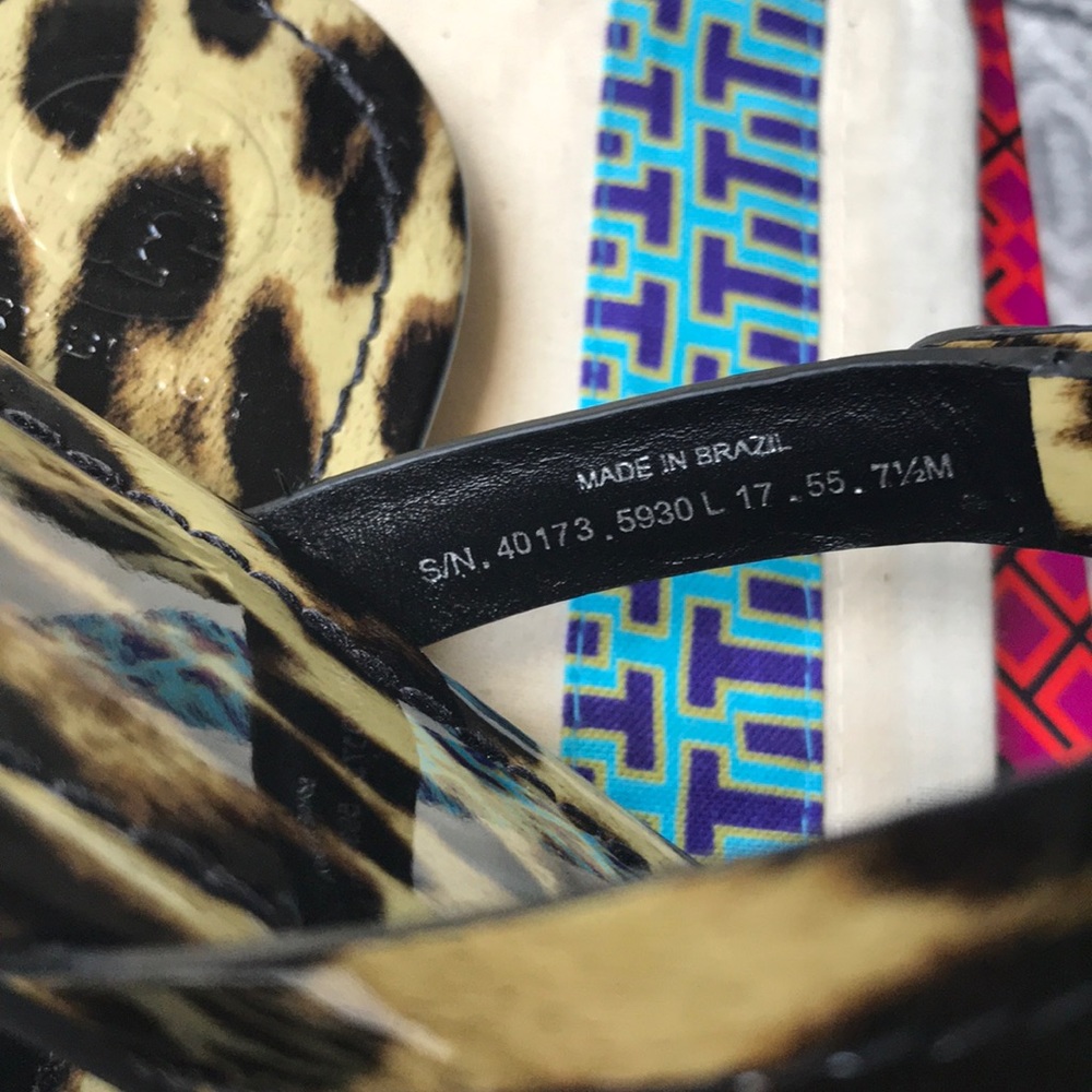 🆕Tory Burch Miller Printed Patent Leather Sandals - Picture 4 of 8